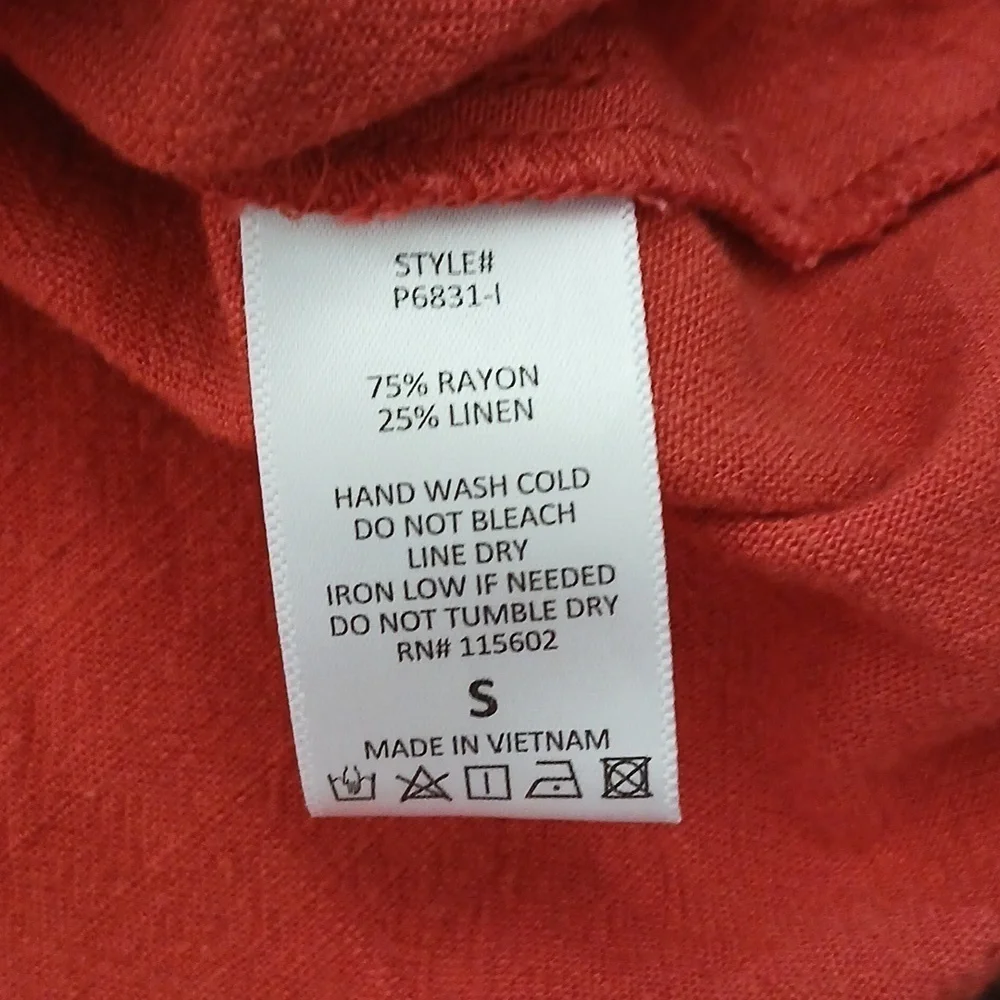 Lush coral solid tie waist Romper size Small - Picture 13 of 15